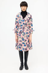 Prada Silk Belted Trench Coat