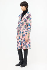 Prada Silk Belted Trench Coat