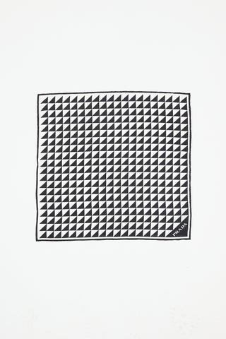 Prada Silk Geometric Printed Scarf