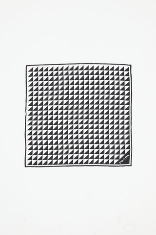 Prada Silk Geometric Printed Scarf
