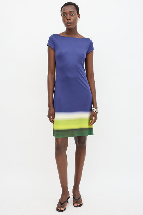 Prada Silk Knit Gradient Dress