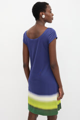 Prada Silk Knit Gradient Dress