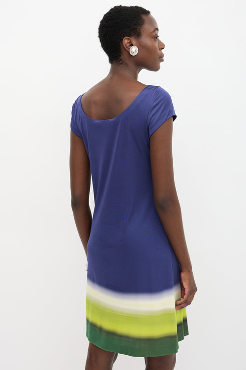 Prada Silk Knit Gradient Dress