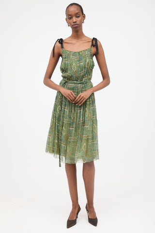 Prada Silk Pleated Dress