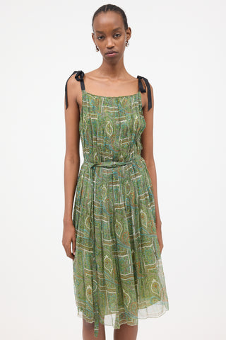 Prada Silk Pleated Dress