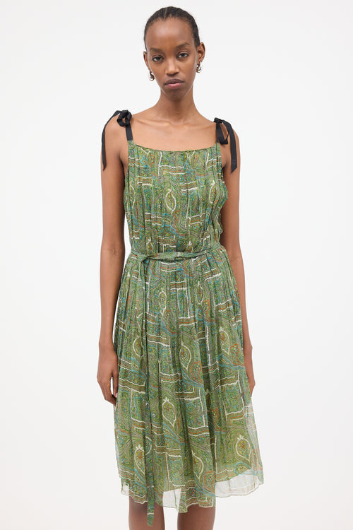 Prada Silk Pleated Dress