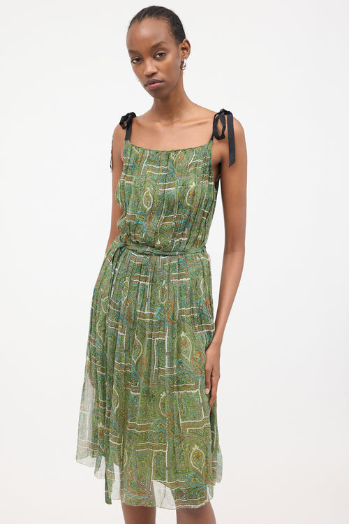 Prada Silk Pleated Dress