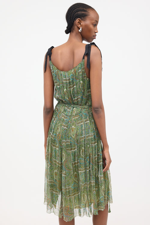 Prada Silk Pleated Dress