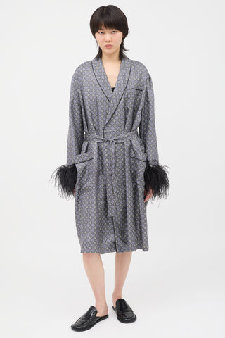 Prada 2017 Silk Printed Robe