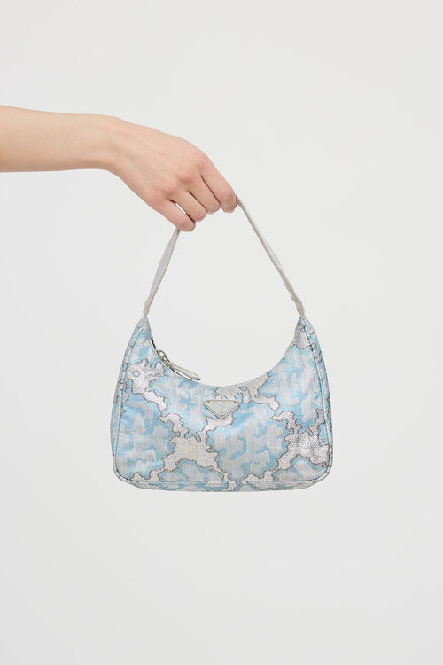 PradaRe-Edition 2000 Broccato Lurex Bag