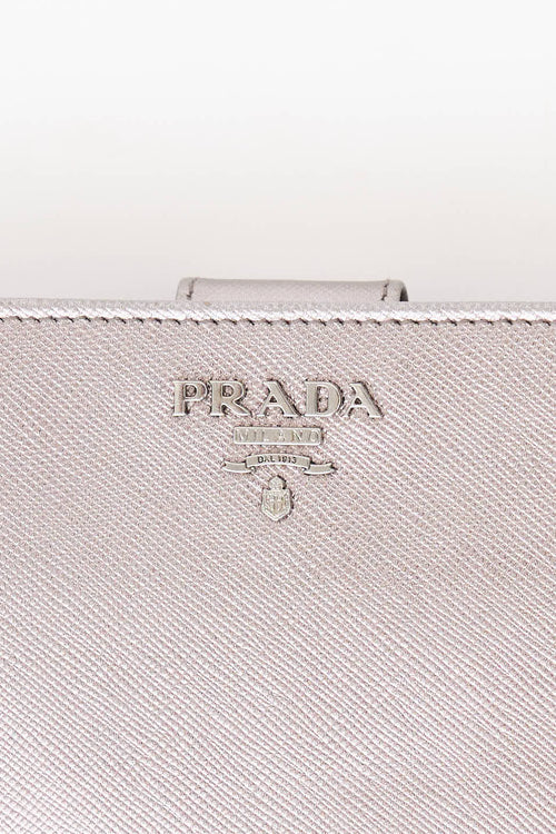 Prada Metallic Compact Wallet