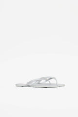 Prada Saffiano Logo Flip Flop