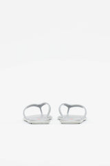 Prada Saffiano Logo Flip Flop