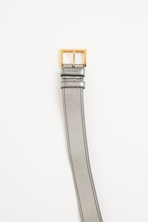 Prada Metallic Grommet Belt