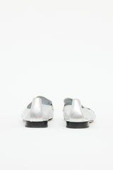 Prada Leather Metallic Loafer
