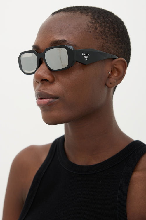 Prada SPR 17W-F Rectangle Sunglasses