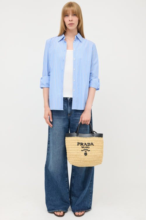 Prada Small Raffia Crochet Bag