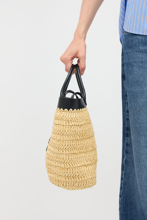 Prada Small Raffia Crochet Bag