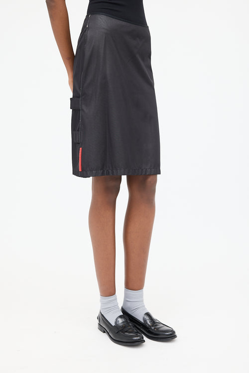 Prada Sport 1990s Nylon Velcro Skirt