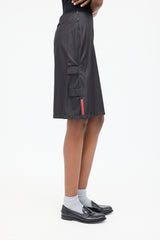 Prada Sport 1990s Nylon Velcro Skirt