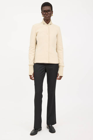 Prada Zip Up Belted Jacket