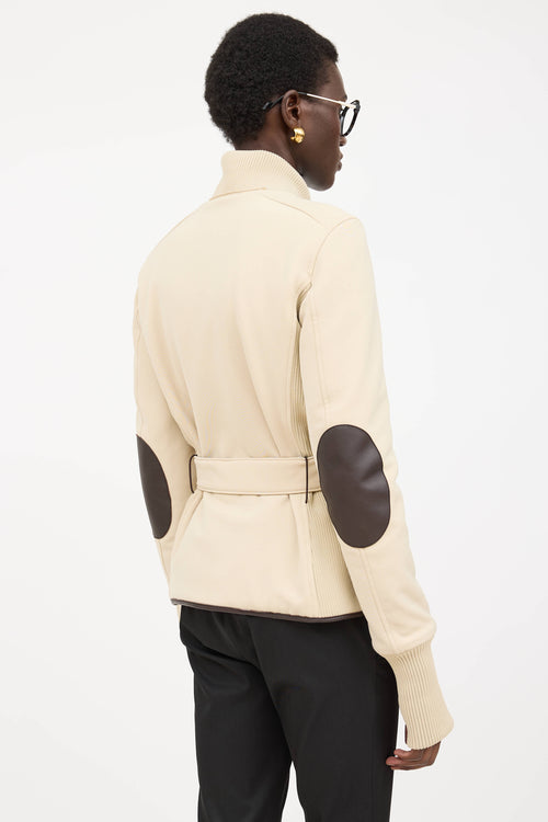 Prada Zip Up Belted Jacket