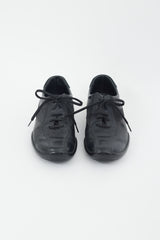 Prada Sport Black Leather & Suede Lace Up Sneaker
