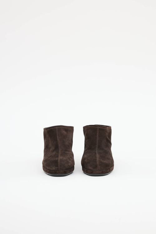 Prada Suede Platform Mule