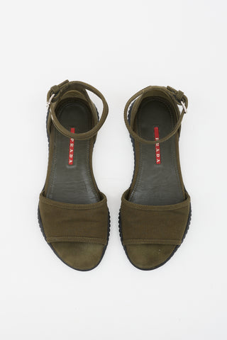 Prada Sport Twill Sandal