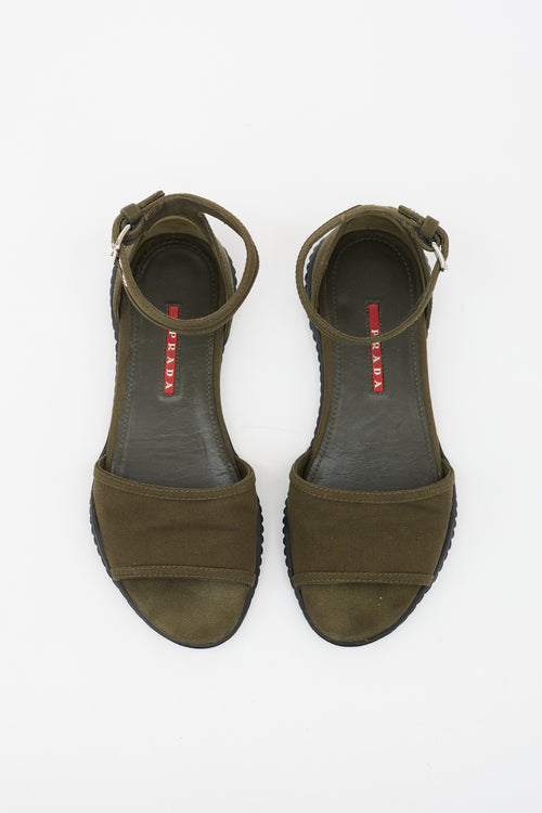 Prada Sport Twill Sandal