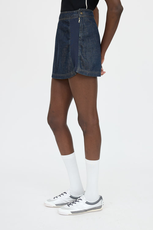 Prada Sport Denim Mini Skirt