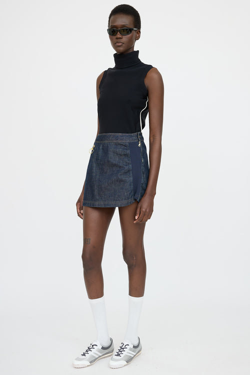 Prada Sport Denim Mini Skirt