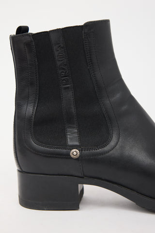 Prada Sport Leather Logo Boot