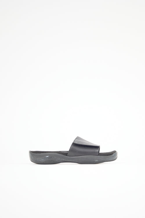 Prada Sport Leather & Mesh Slide