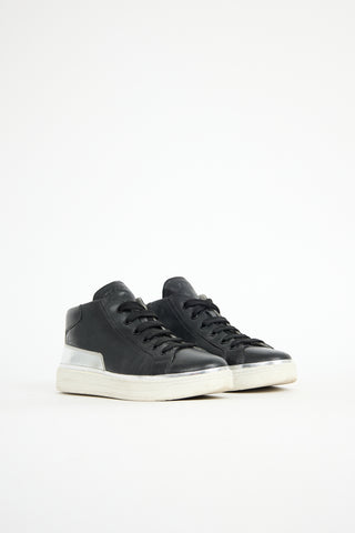 Prada Sport Leather Mid Sneaker