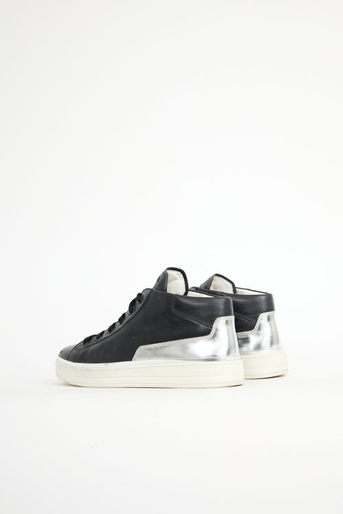 Prada Sport Leather Mid Sneaker