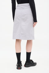 Prada Sport Light Purple Cotton A-Line Midi Skirt
