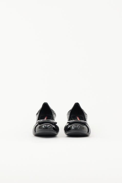 Prada Sport Patent Buckle Pump