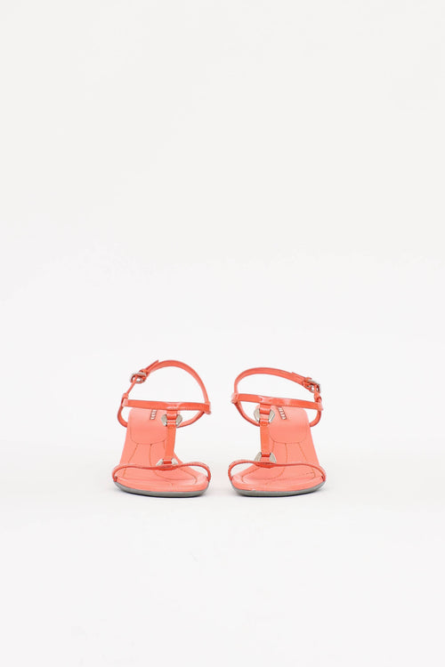 Prada Sport Patent Heeled Sandal