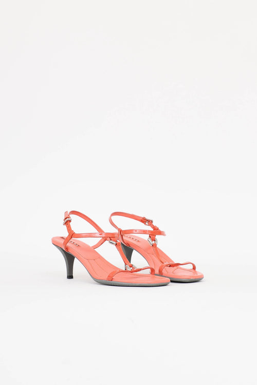 Prada Sport Patent Heeled Sandal
