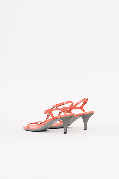 Prada Sport Patent Heeled Sandal
