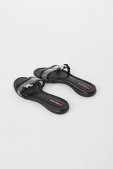Prada Sport Vintage Black Buckle Sandal