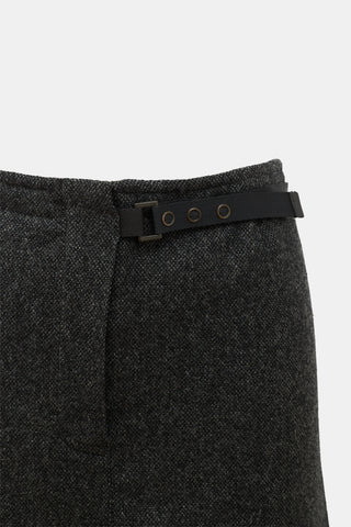 Prada Sport Vintage Wool Tweed Skirt
