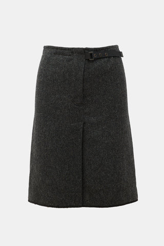 Prada Sport Vintage Wool Tweed Skirt