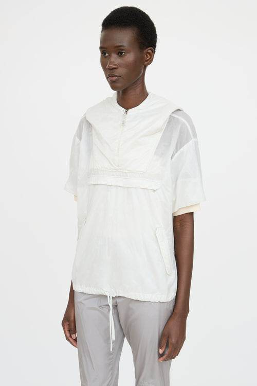 Prada Sport Nylon Short Sleeve Jacket