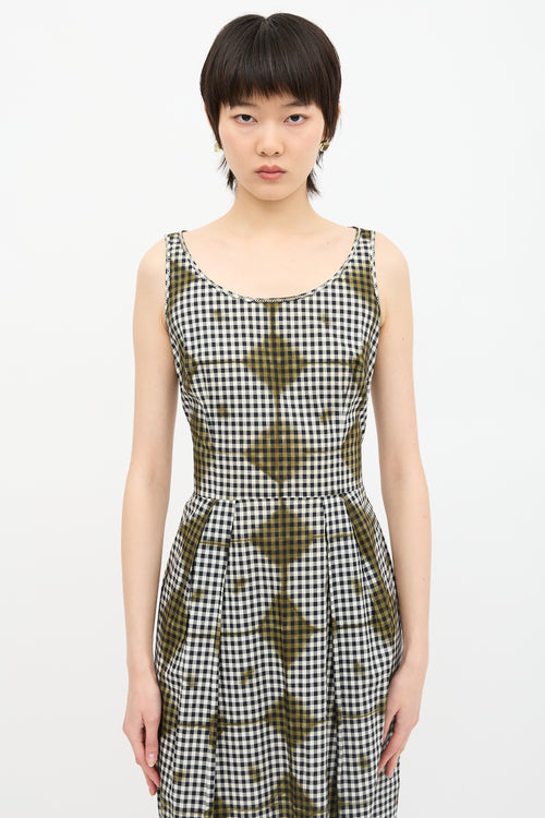 Prada Sport 2007 Gingham Dyed Dress