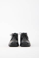 Prada Sport Black Leather Lace Up Boot
