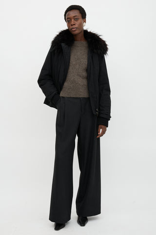 Prada Sport Fur Collar Jacket