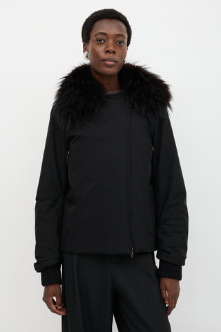 Prada Sport Fur Collar Jacket