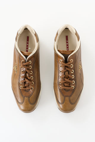 Prada Sport Leather Sneaker